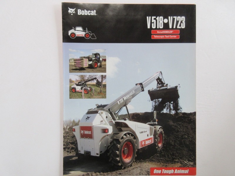 Bobcat V518 & V723 Telescopic Tool Carriers Brochure 6 page Good Condition