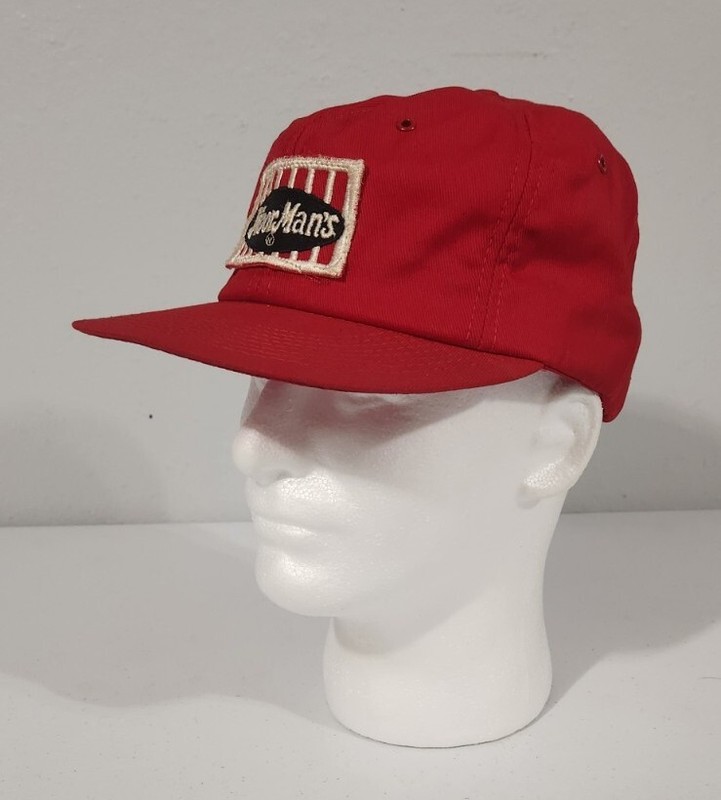 Vintage Moor Man’s Snapback Hat Cap Patch cap K Brand USA Red