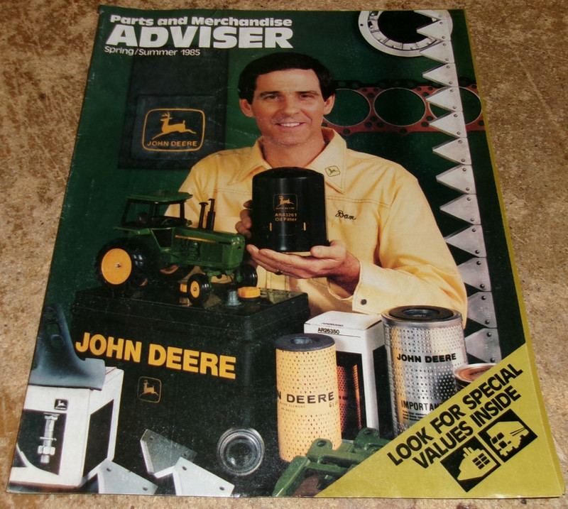 1985 spring/summer john deere parts + merchandise advisor catalog nice used