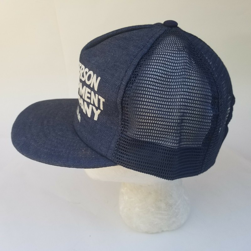 Vintage Peterson Equipment Company Trucker Hat Agriculture Farm Denim Mesh gallery
