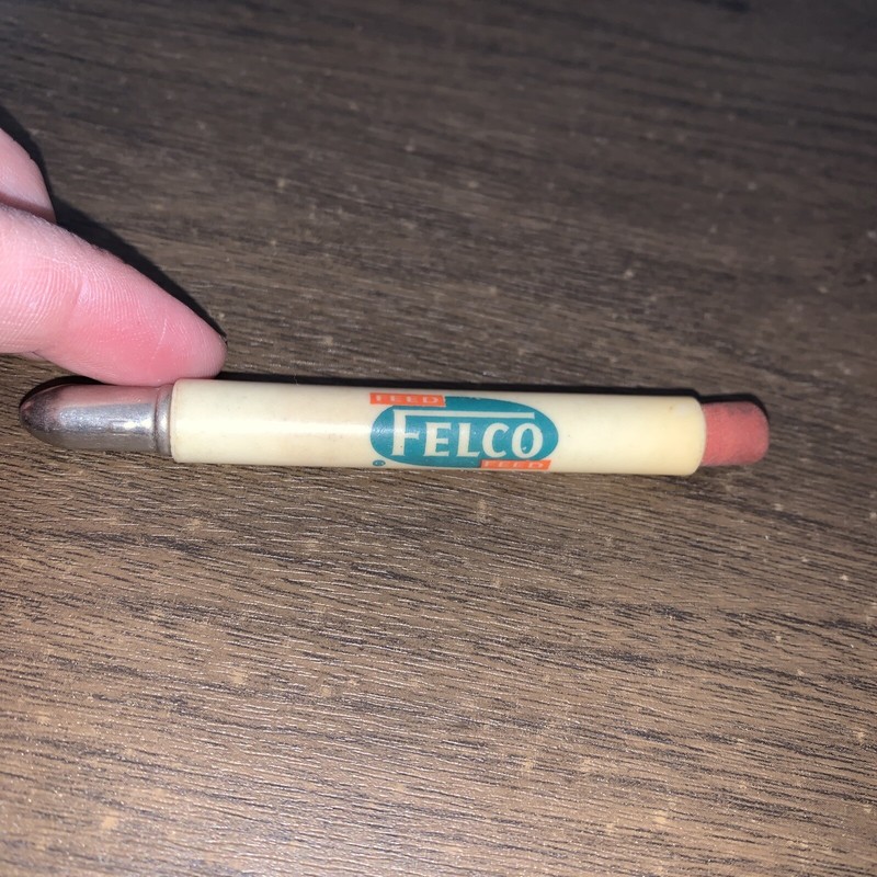 Vtg Felco Feed Bullet Pencil Agriculture Advertising Farm