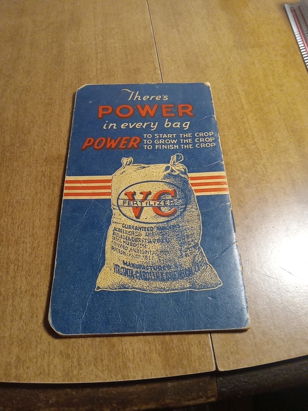 1940s VC Fertilizers Virginia Carolina Chemical Corporation Memo Book Notepad gallery