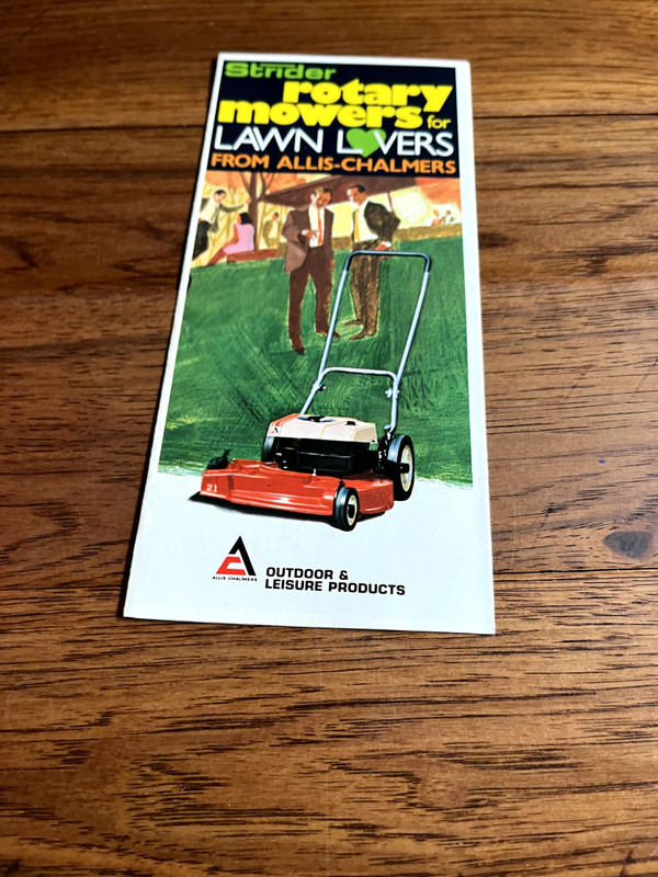 New Idea Rotary Lawn Mowers For 1971 Brochure BAOH