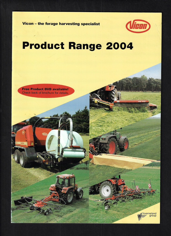 VICON 2004 PRODUCT RANGE 20 PAGE CATALOGUE BROCHURE
