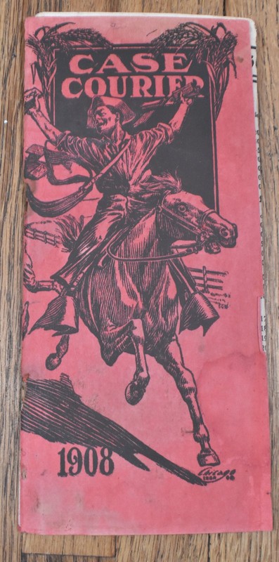 RARE 1908 J.I. Case Threshing Machine Co Courier Catalog & Price List Booklet