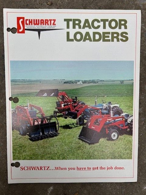 Vintage Original Schwartz Tractor Loaders flyer Lester Prairie MN