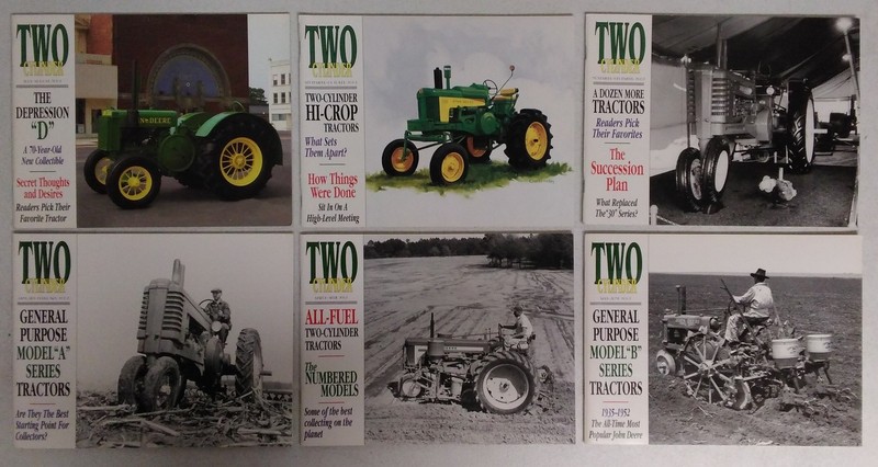 18 John Deere Antique Tractor Two-Cylinder Magazines 1995 to 2002 Excellent