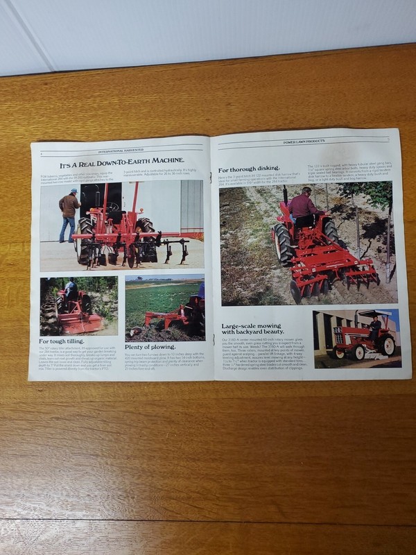 International Harvester 284 Compact Tractor Dealer Brochure 8 Color Pages 8½×11" gallery