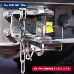 2 Pack 5/16″x4″Trailer Coupler Pin with Anti-Loss Cable, Square Wire Lock Pin fo