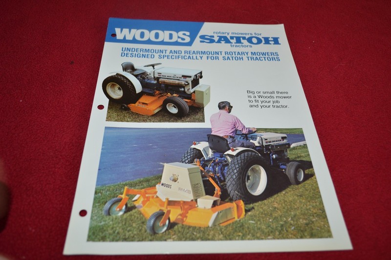 Woods Rotary Mowers For Satoh Tractors Dealer’s Brochure YABE12