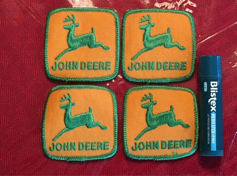 4 John Deere Leaping Deer Patches 3″ x 2.5