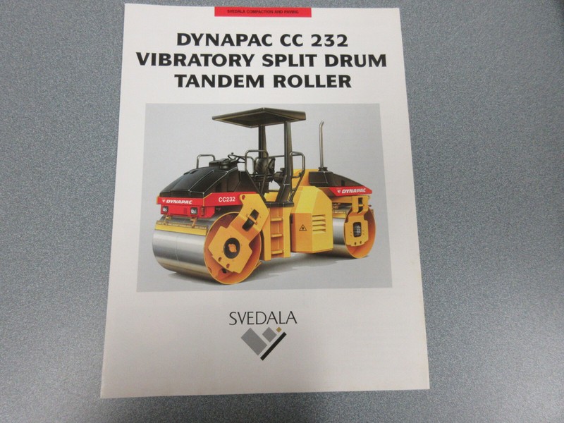 Dynapac CC232 Roller Compactor Brochure 4 Page