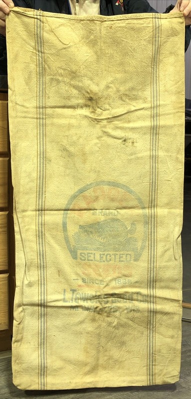 Vintage Badger Brand L Teweles Seed Co. Bag Milwaukee Wisconsin