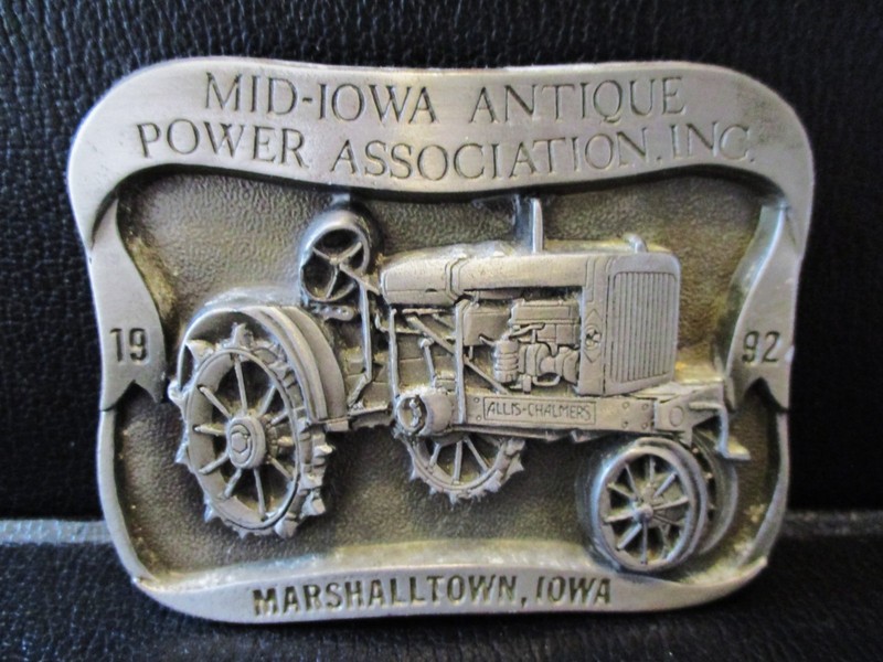 Allis Chalmers Tractor Belt Buckle Mid-Iowa Antique Power Marshalltown AC 1992