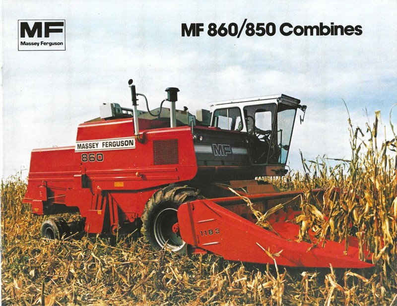 Farm Combine Brochure – Massey Ferguson – MF 860 850 – c1982 (FB143)