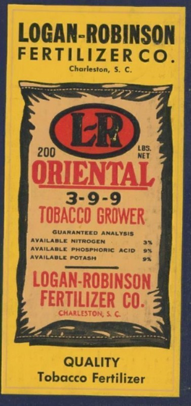 1955 CHARLESTON SC LOGAN-ROBINSON FERTILIZER CO ADVERTISING PKT NOTEBOOK 27-91X
