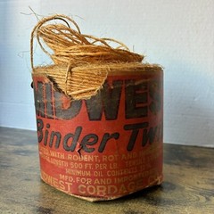 Vintage Midwest Cordage Co Binder Twine Full Roll Treated Product Of Mexico