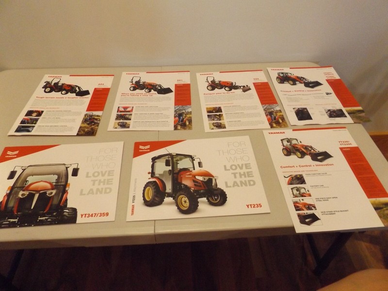 7-pc. YANMAR MODELS TRACTORS, 2014-2016