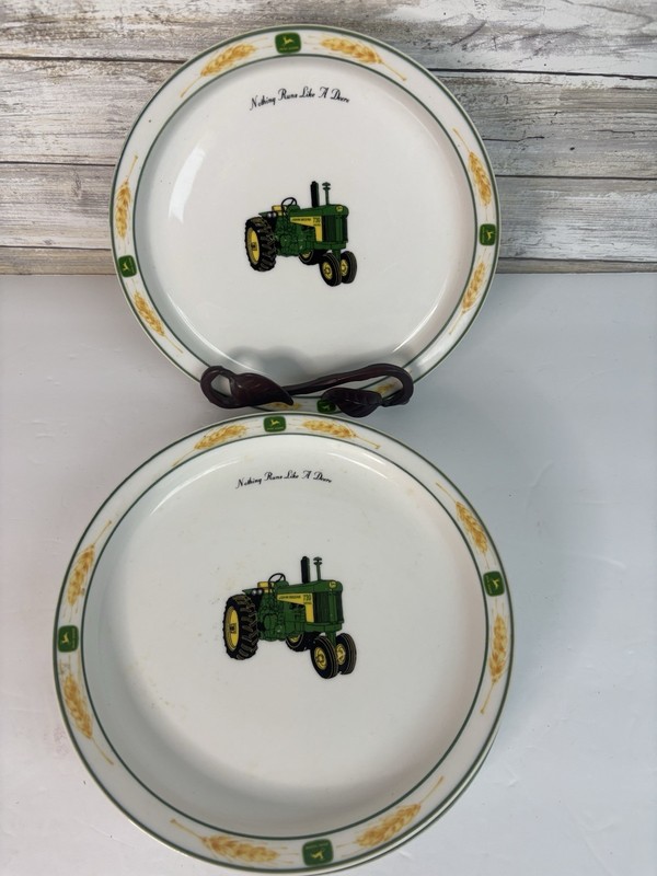 Gibson John Deere Salad Dessert Plate Nothing Runs Like A Deere Tractor 4 gallery