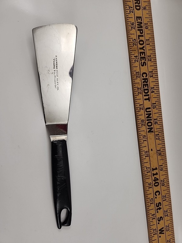 Farmers Coop Elevator Co Stainless Cake Serving Knife 10.5 ” FREE SHIPPING!!
