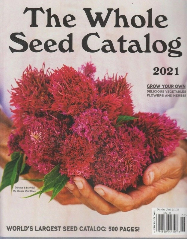 2021 Baker Creek Heirloom Rare Seeds Catalog Magazine Non GMO Organic Gardening