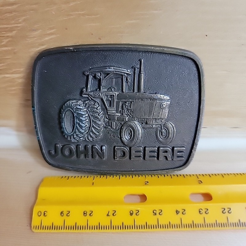 John Deere Series Tractor Belt Buckle Moline Illinois Il gallery