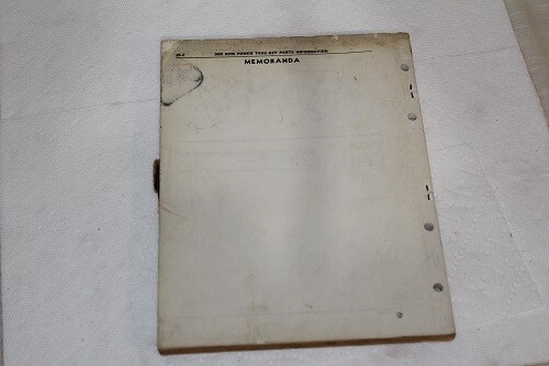 Original John Deere Parts Catalog Manual 1000 RPM Power Take-Off PC-629 gallery