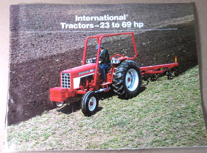 Vintage international harvester tractors brochure 23 to 69 hp 140 284 364 464 86
