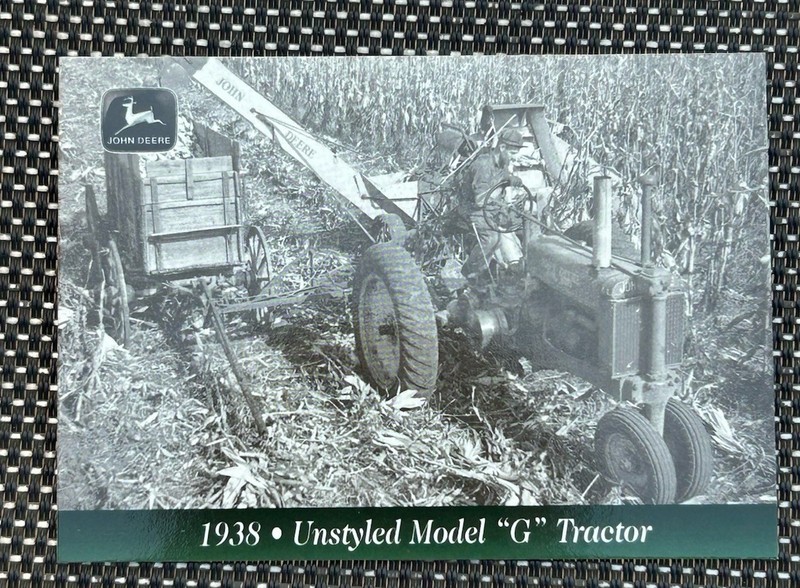 1938 Unstyled Model G Tractor John Deere 1996 Trading Cards Series Number 65
