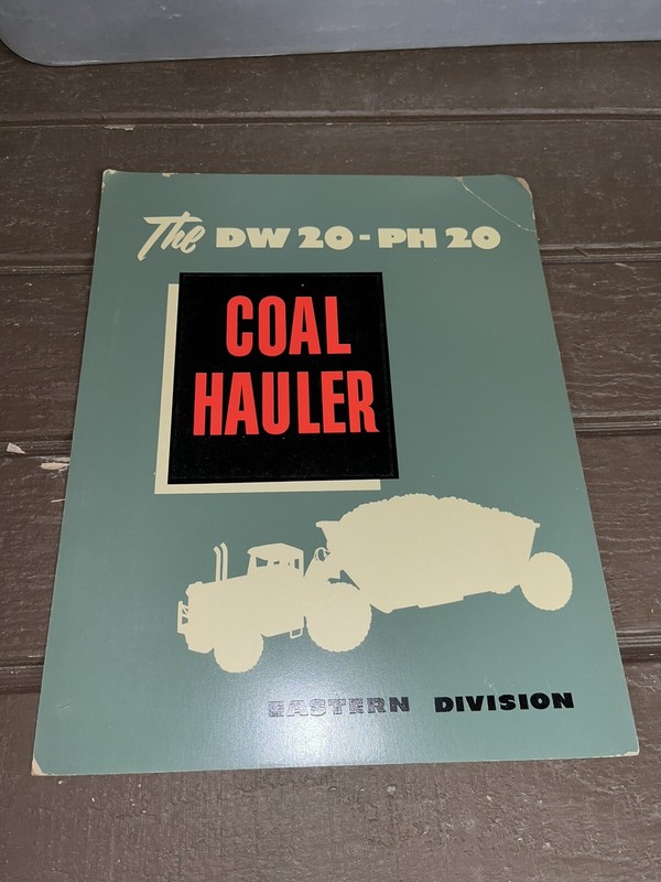 Vintage CAT DW 20 PH 20 Coal Hauler – Display Sign Eastern Division Dealer