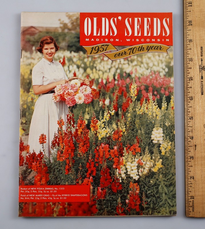 Vintage 1957 Olds’ Seeds Flowers Fruit Garden Catalog Madison Wisconsin