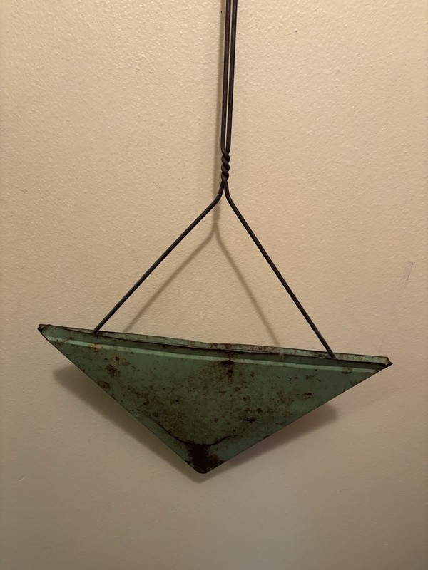 Antique Metal Dust Pan Glover North Dakota Grain Elevator Feed Fuel Twine gallery