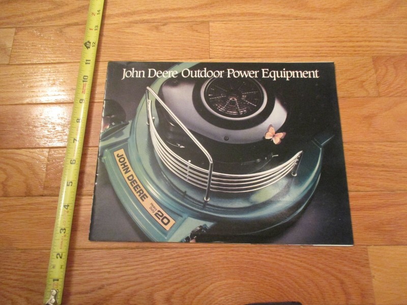 John Deere Outdoor Power equipment Vintage Dealer sales brochure 12