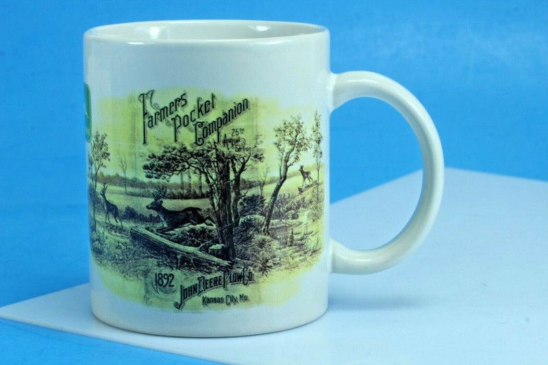 1882 John Deere Plow Co. Farmers Pocket Companian Kansas City, Mo. Coffee Mug.