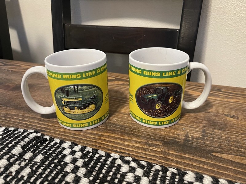 John Deere 2004 Collector Series Tractor Coffee Mugs 31151 31251 – Lot Of 2