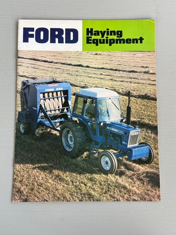 Vintage Ford 552 Baler Haying Equipment Advertising Brochures Hay Farm Ag