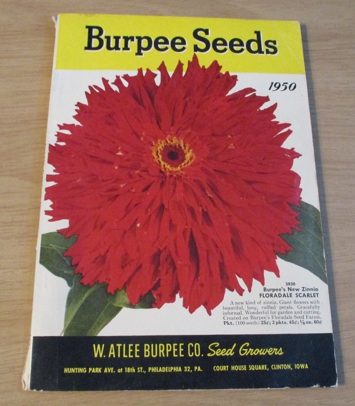 VTG 1950 W. Atlee BURPEE Co SEED Growers CATALOG~Clinton IOWA~