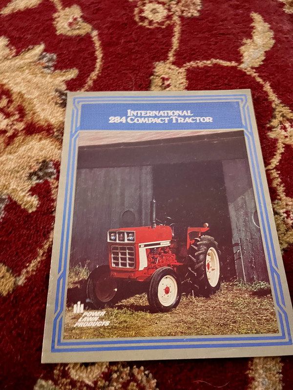 International Harvester 284 Tractor Brochure BAOH