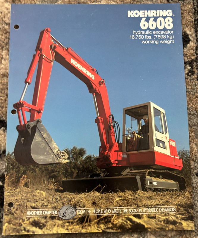 Koehring 6608 Hydraulic Excavator Brochure AMIL25