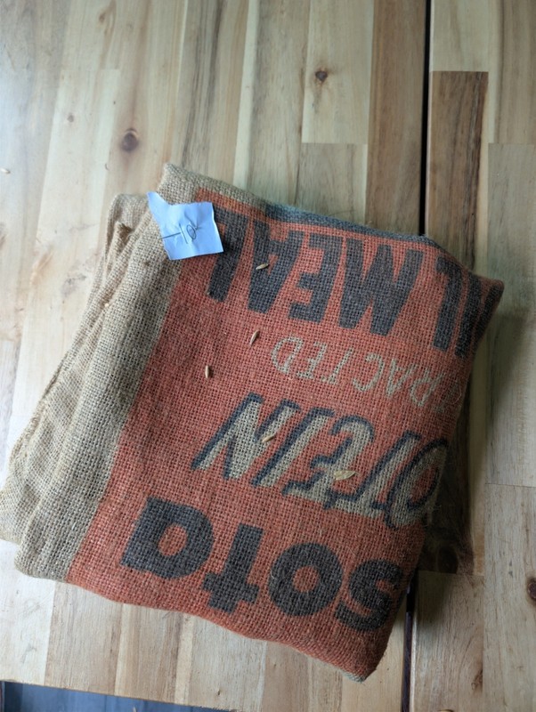 Vintage Minnesota Linseed Oil Co. Burlap Seed Sack, Empty Bag, Rare Hard To Find gallery