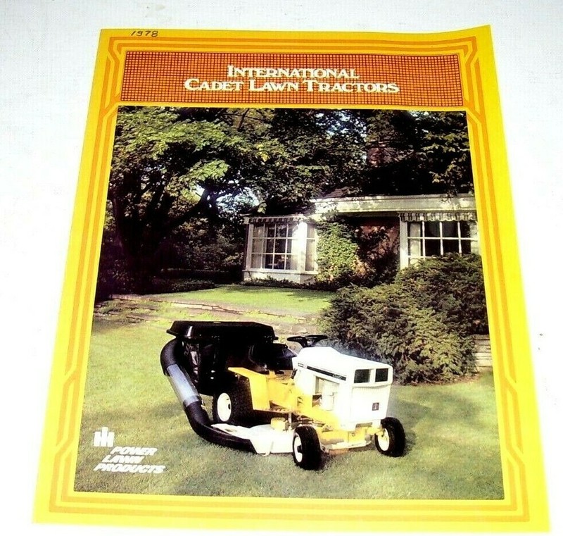 International Harvester IH Cadet Lawn Tractors, 1978 Dealer Sales Brochure