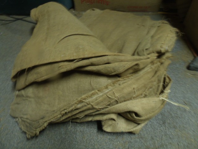 Used Vintage Unmarked / Plain Burlap Sack good for decor $6.50 each