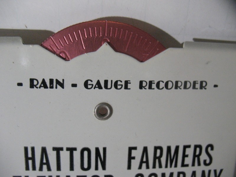 Vtg. Hatton Farmers Elevator Company Hatton N Dakota Advertising 4" Rain Gauge gallery
