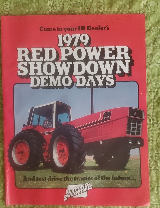 IH 1979 RED POWER SHOWDOWN DEMO DAYS Tractor Print Advertisement 3588