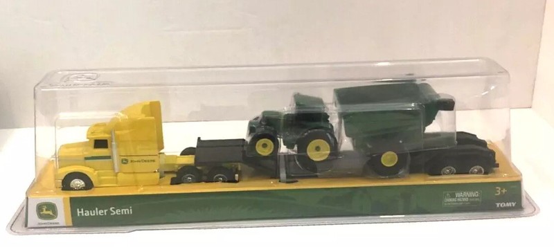 JOHN DEERE Hauler Semi Tractor & Trailer 1/64 Scale NEW by ERTL / Tomy