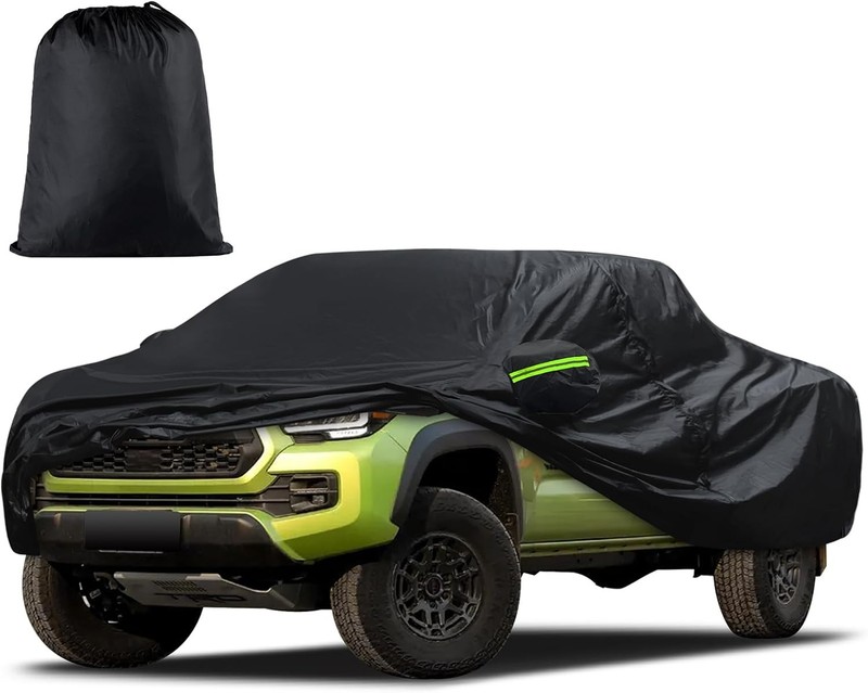 Car Cover Custom Fit for Toyota Tacoma 2005-2025, Waterproof All Weather for Aut