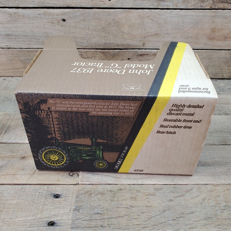 BOX ONLY ERTL 1:16 John Deere 1937 Model "G" Tractor Toy Box gallery
