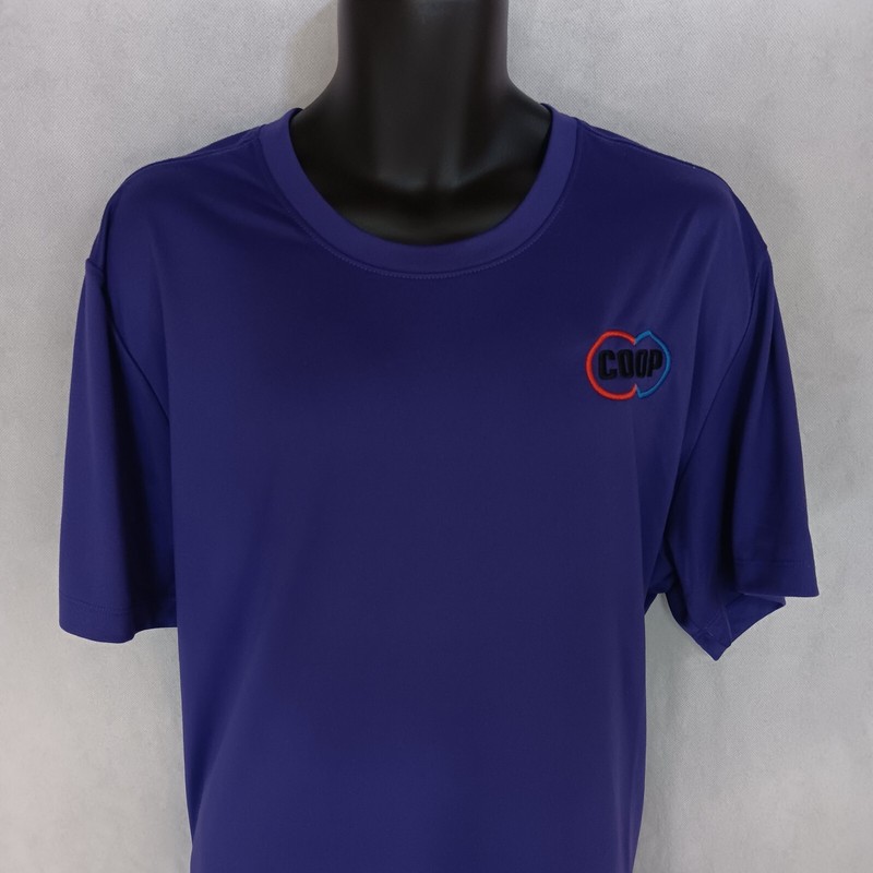 Nike Dri-Fit T-Shirt Men’s 2XL Purple Coop Logo Farm Ag Gas