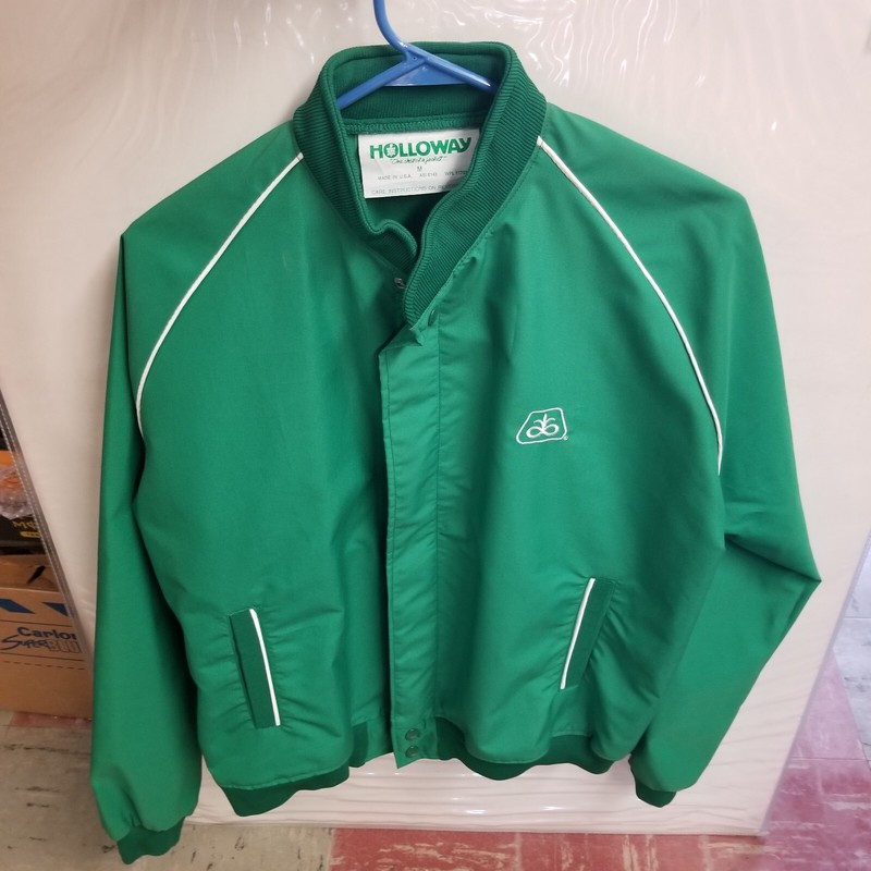 Vintage Pioneer Seed Medium Green Holloway Full Zip Jacket, Farming!