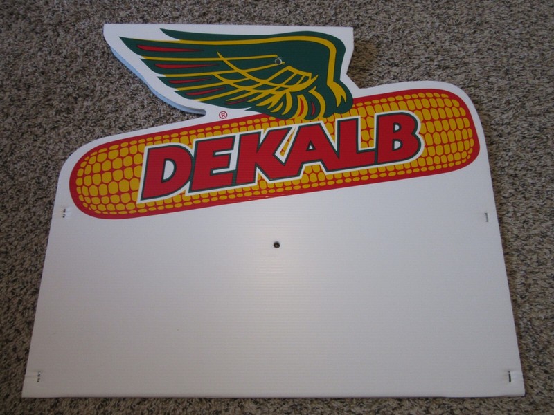 Dekalb Seed Corn Field Plot Sign Wing Corrugated Plastic Ag Farming Dealer – NEW